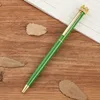 Fashion Gold Crown Color Shell Ballpoint Pen Black Ink Student Souvenir Business Office Stationery Favor WJ021