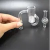 Newest Diamond Knot Loop Quartz Banger 10mm 14mm 18mm Male Female 45 90 Quartz Loop Banger Nails For Glass Bongs Dab Rigs