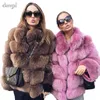 Dangal 983 2018 Nuove donne Donne Cappotto in pelliccia sintetica Plus Size Autunno Inverno Caldo manica lunga Giacca in pelliccia sintetica Gilet Fourrure