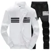 Homens de Tracksuit HDA PRINTARDDARD-ROUPA Moda Casual Sudadarias Hombre Mens Grosso Lã Hoodies casaco + suor calça suor homme