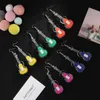 Korean fashion temperament colorful luminous guitar /violin /Banana Earrings female personality ear jewelry earrings LZ1766