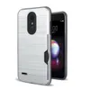 For Motorola MOTO E4 E5 Play ZTE Z max pro 2 Z982 Back Cover Brushed Silicon Card Slot Armor Shockproof PC case Oppbag