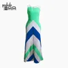 Pndodo nad kobietami Plus Size Letni Sundresses Długie wysyłanie pasiaste drukowane dopasowanie i flare sukienka 2018 Nowa sukienka Boho Beach Maxi3188980