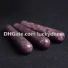 Baguette de massage lisse à quartz de fraise de 110 mm, pierre précieuse de quartz de fraise naturelle, bâton de massage relaxant pour le visage et le corps, cristal de guérison pour la santé