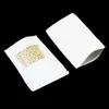 20x30cm White Clear Window Resealable Doypack Storage Packaging Pouches for Snacks Dried Nuts Stand Up Kraft Paper Zipper Lock Packing Bag