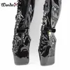 Wonderheel new extreme high heel 7" wedges heel ballet thigh high boot sexy high heels lace up matte leather over the knee boots