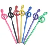 Music Treble Bent Pencils G Clef Pencil School Stationery Rainbow Color Pack of 7pcs Gifts9849505