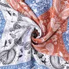 Foulards Nouveau Foulard carré en soie femmes cajou imprimé Hijab soie Satin châle écharpes Foulard carré foulards enveloppes foulard 60*60 CM