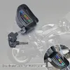 Negro motocicleta Scooter disco freno bloqueo Motor bicicleta aleación de aluminio rueda antirrobo freno de disco bloqueo alarma de seguridad Protection267k