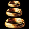 Guldfärg Ny Fashion Hobbit Present Midi Ring Tungsten One Ring Of Power Gold Lord Of Ring Kvinnor Och Män