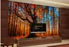 Personalizzato 3d Photo Wall paper HD xilografia effetto betulla serie pittura decorativa murale Wallpaper Pittura murale per soggiorno