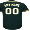 Personalisiertes 2016 New Oakland-Trikot für Herren, Damen, Kinder, günstig, individuell angepasst, beliebiger Name, beliebig, Nr. Weiß, Grau, Gold, Grün, Baseball-Trikots, Größe XS-6XL