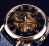 Мужские часы Forsining с 3D гравировкой логотипа, лучший бренд, роскошные золотые часы, мужские механические часы со скелетом, часы Relogio Masculino для мужчин