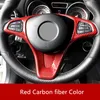 In Fibra di carbonio di Colore Auto Volante Pulsante Telaio Decorazione ABS Per Mercedes Benz Classe C W205 GLC X253 Classe E W213 2015-18236o