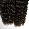 الشريط المجعد الغريب المنغولي في امتدادات الشعر 200G Afro kinky curly remy hair على المواد اللاصقة الشريط pu skin skeft غير مرئي 80pcs1136211