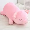 kawaii rose cochon en peluche jouet gros bouchée animale douce en peluche accompagnée de cadeaux de sommeil pour enfants 35 pouces 90cm DY502551048343