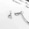 Authentieke 925 sterling zilveren sieraden CZ A-Z brief hanger 26 alfabet hanger charms fit pandora originele armband ketting