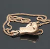 Нежностное ожерелье для перчатки цинк сплав мини -бокс матч ювелирные украшения золоты