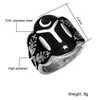 Lujoyce Moon Star Ottomans Seal Kayi Ertugrul Mens Rings Cool two Tine Stainless Steel Ring for Men Jewelry1701408