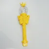 Hela nyhet barn Lätt blinkande prinsessan Fairy Magic Wand Sticks Girls Party Favor Cheer Supplies1232d