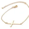 Mode Zilver / Gouden Ketting Simple Cross Armband Bangle Exquisite Christian Copper Sieraden Armbanden voor Vrouwen Mannen Geschenken