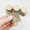 Wedding Decoration Wooden Wedding Name Place Card Holders Stump Shape Stand Number Name Table Menu Holder c697