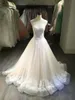 Prinses sweetheart halslijn naakt kleur trouwjurk met kristallen kreuke zoom nieuw ontwerp bruidsjurk baljurken