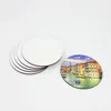 Sublimering Coaster för anpassade bröllopsgåva MDF Underlägg för färgämne Sublimation Round Shape Hot Transfer Printing Blank Förbrukningsmaterial