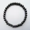 2018 Nwe Goods 6MM Black gallstone hematite Buddha beads couples health Semi-precious Stone Bracelet Jewelry