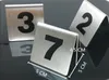 Table Numbers Cards Number 1100 Stainless Steel Table Sign Card for Small Restaurant el Cafe Bar Tools7148377