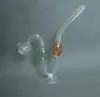 New Design Colorful Snakelike Glass Pipes Bong Oil Burners 20cm Big Thick Glass Tobacco Water Pipes for Smoking Hookahs Pipe with Base P01