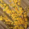 20 Stück 65 cm künstliche Blumen Pfirsichblüten-Simulationsblume für Hochzeitsdekoration, Kunstblumen, Heimdekoration