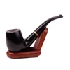 Ebony portable fine tobacco pipe filter cartridge pipe smoking accessories