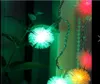 Multi-Color 4M 100 LED Snowball Edelweiss Шторы Строки Рождественские огни Свадьба Праздничный сад Украшение сада