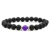 9 couleurs Lava Rock chaîne perlée Bracelet Huile Essentielle Diffuseur Pierre Chakra Charme Bracelet Pour femmes hommes Mode Aromathérapie Artisanat Bijoux