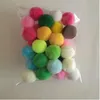 30 Adet 30mm Mix Mulit Renk Ponpon Kürk Zanaat DIY Yumuşak Pom Poms Topları Düğün Ev Dekorasyon Çiçekler Dikiş Bez Aksesuarları