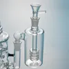 투명 배럴 퍼콜레이터 Perc 유리 병 흡연 액세서리 DAB 리그에 대한 Ashcatch Bongs 14.5mm 18.8mm Ash 포수 Ash-P405-408