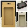 Kraft Brown Black White Retail Pakket Box Boxes Pack met Invoeging voor Telefoon Case Cover iPhone X 5 6 7 8 Plus Samsung Galaxy S6 S7 Edge S8 S9