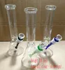 10 "verre bong pipe en verre barboteur pipe à eau taille de plate-forme pétrolière avec de nombreux styles avec accessoire