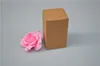 Qi – boîte-cadeau en papier kraft cube de 13 tailles, boîte carrée en carton kraft marron pour emballer des bijoux naturels, cadeau d'anniversaire