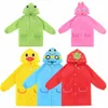 1pc Kids Rain Coat Barn Raincoat Rainwear / Rainsuit, Kids Vattentät Djur Raincoat Student Poncho