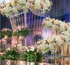 Ekskluzywne sztuczne jedwabne piwonie Różowe Kwiatowe Organizacja Dostawy Do Wedding Arch Backdrop Centerpieces DIY Dostawy