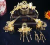 New Chinese style bridal accessories, wedding, butterfly, hair, crown, headdress, retro show, dress, ornament, ornament, Phoenix coronal.