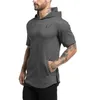 Diseñador de la marca-Mens Jogger Hoodie Camiseta de manga corta Nueva moda Algodón Casual Camisa para hombre para cremallera Pullover Chándal