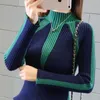 Зимние свитеры женщины 2017 мода перемычки корейский хит цвет пуловеры вязание пуловеры толстые рождественские свитер тянуть Femme
