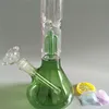 Groene glazen waterpijp van hoge kwaliteit met 1 filter 12 5 inch GB305