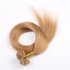 200 pièces 8a fusion extensions de cheveux 100g kératine u pointe cheveux européens 18 20 22 24 naturel non transformés