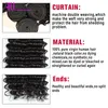 Allove Whole 8A Brazilian Deep Wave 4pcs Human Hair Bundles With 13x4 Lace Frontal Closure Weaves Extensions for Women All Age7829071