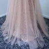 2018 Blush Pink Women Prom Dress A Line Fitted Long Formal Maxi-jurken voor speciale gelegenheid Vestidos de Noiva Longa