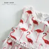 2018 Sommer kleine Mädchen Kleidung Flamingo Baby Kleid ärmellose Kinder Baby Mädchen Kleid Kleinkind Kleidung Kinder Sommerkleid lässige Babykleidung